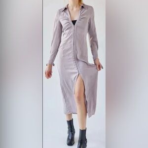 Urban Outfitters Mauve Long Sleeve Dress